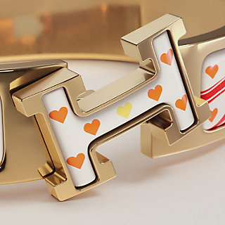 Clic H Brides de Gala Love bracelet - White | Hermès Thailand